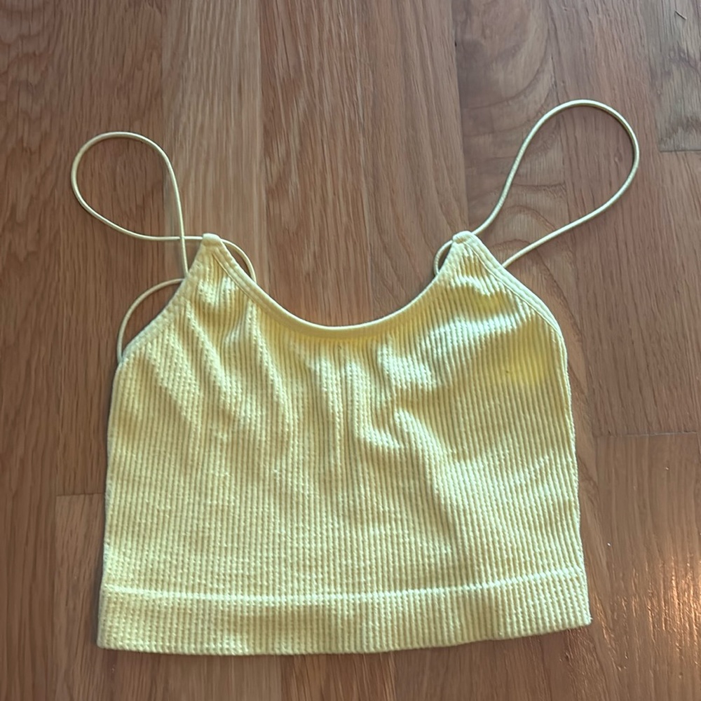 Forever 21 tank top, yellow, size small
